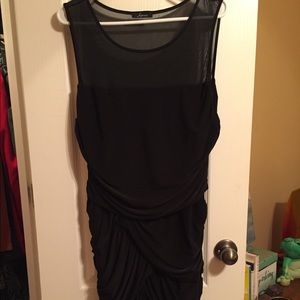 Fitted and form flattering black dress